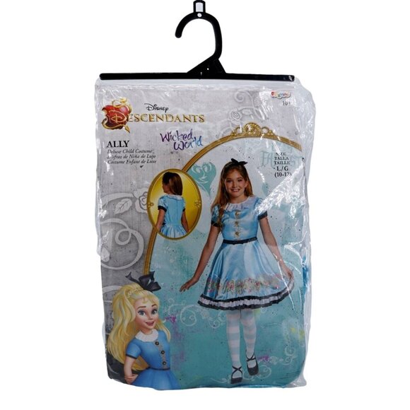 Disney Descendants Ally Disguise Costume Dress Up Size Girls Blue 10/12 - Picture 1 of 9
